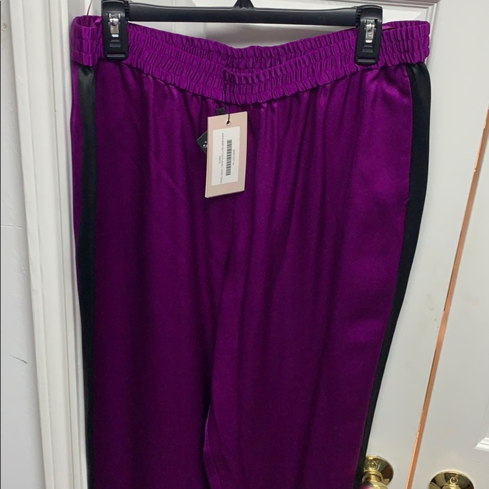 Purple with black strip - PJ workwear pants!